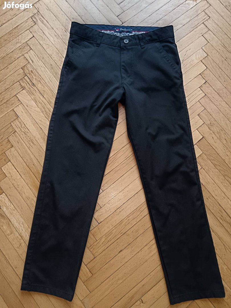 Fiúférfi alkalmi fekete nadrág W29 L34