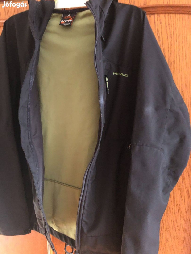 Fiú kapucnis kabát, dzseki M méretű, fekete színű