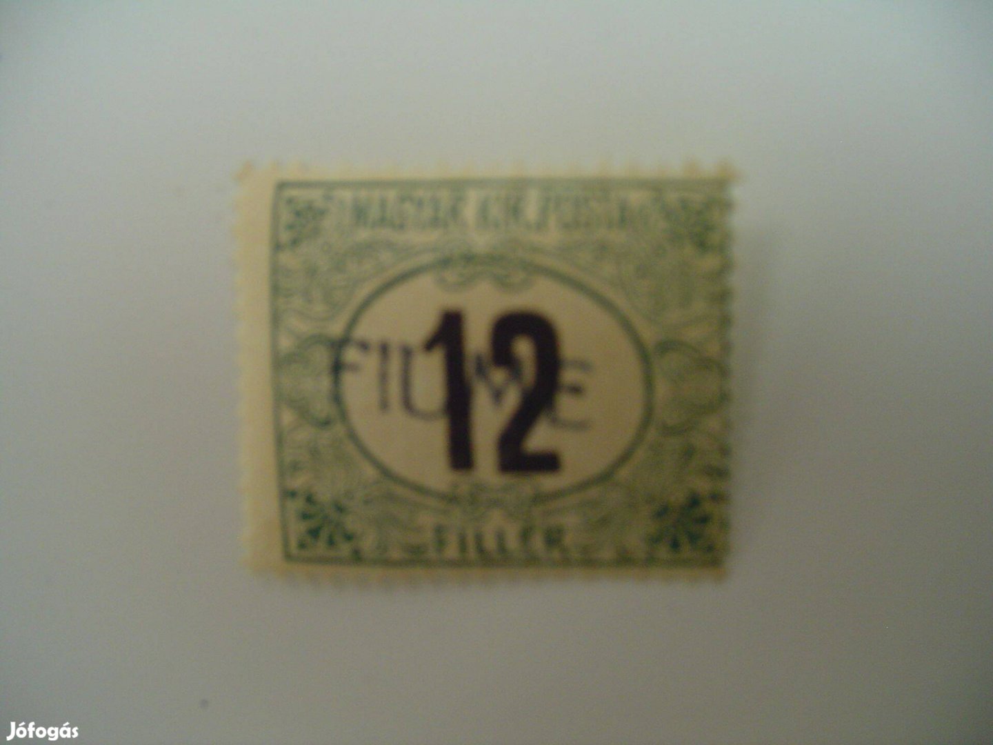 Fiume felülbélyegzéssel 12 filléres bélyeg ritka db