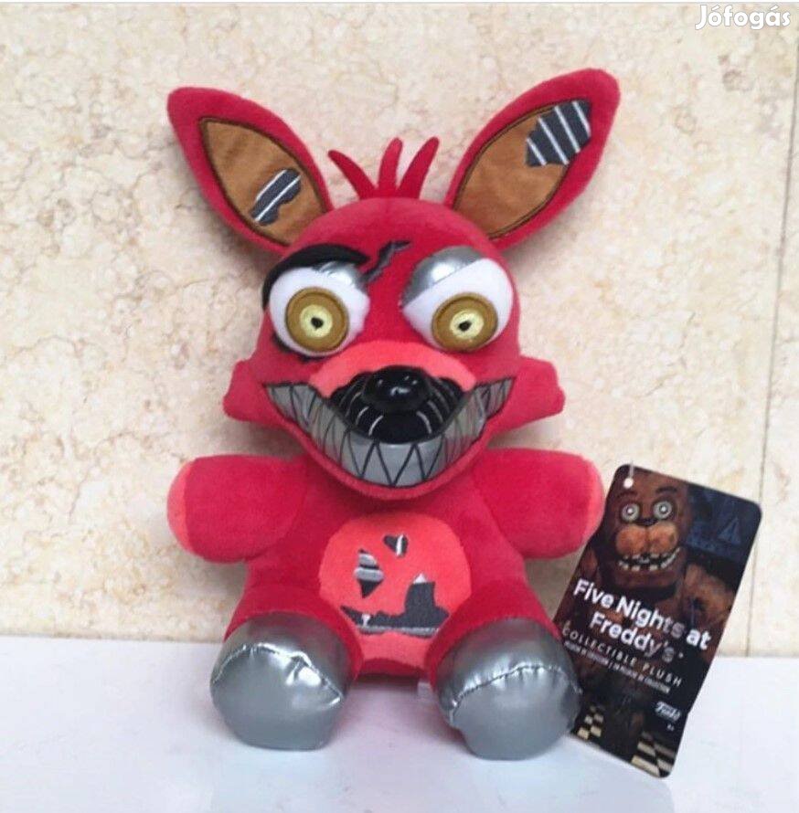 Five Nights at Freddy's Fnaf Foxy róka plüss 22cm Új számlával