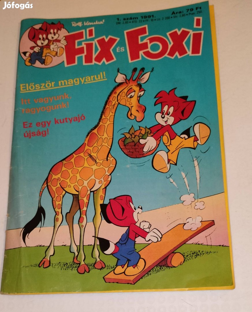 Fix és Foxi 1991. 1. Szám képregény 