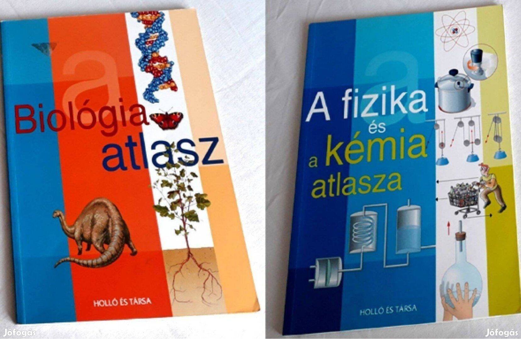 Fizika-kémia, Biológia atlasz új ,szép állapotban