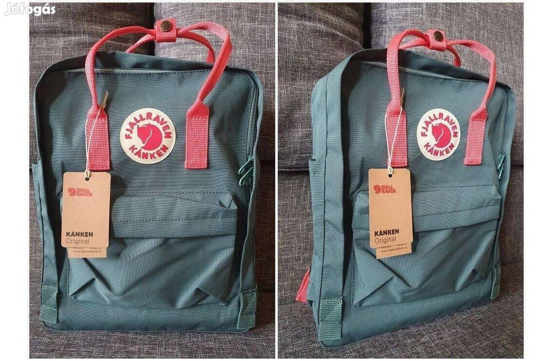 Fjallraven Kanken Fagyos zöld-pink, 16 literes táska