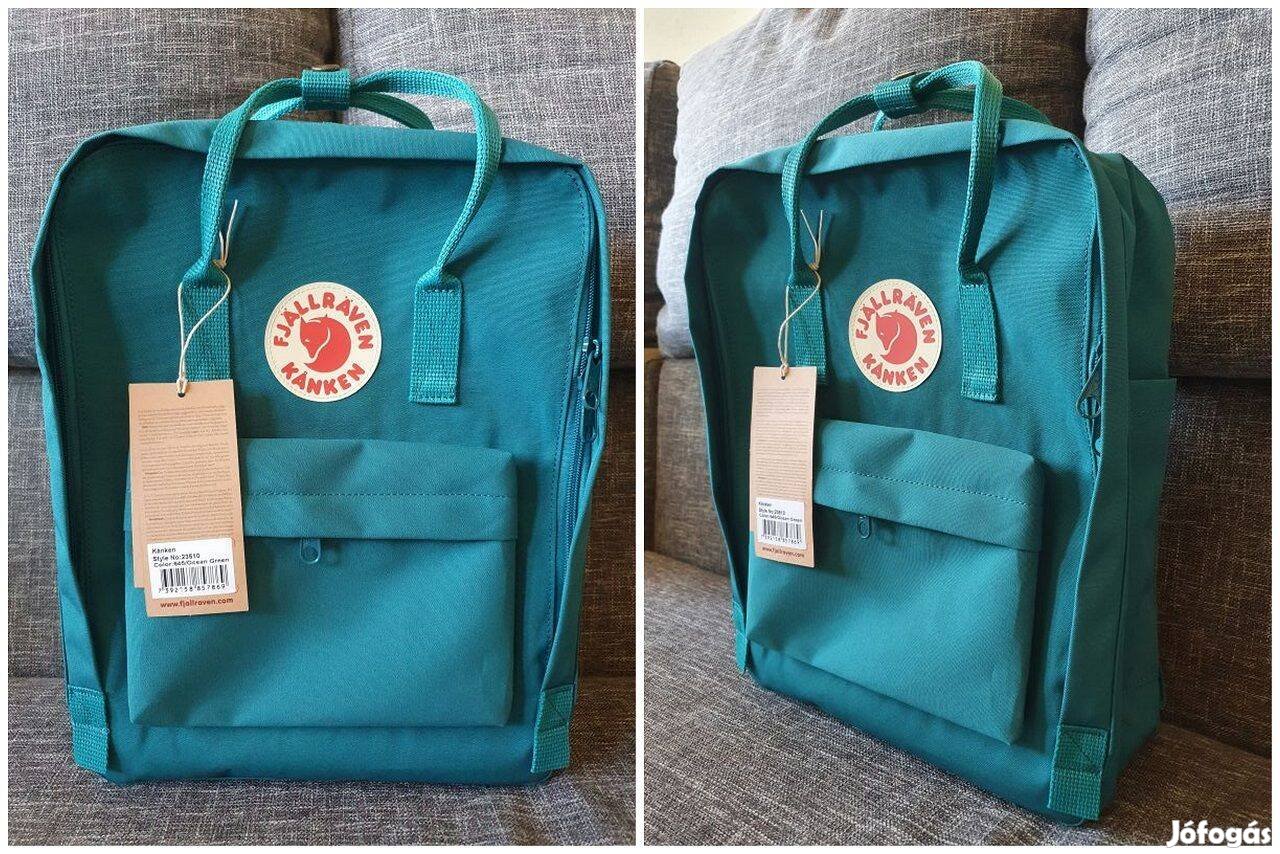 Fjallraven Kanken Ocean green szín, 16 liter, Új táska