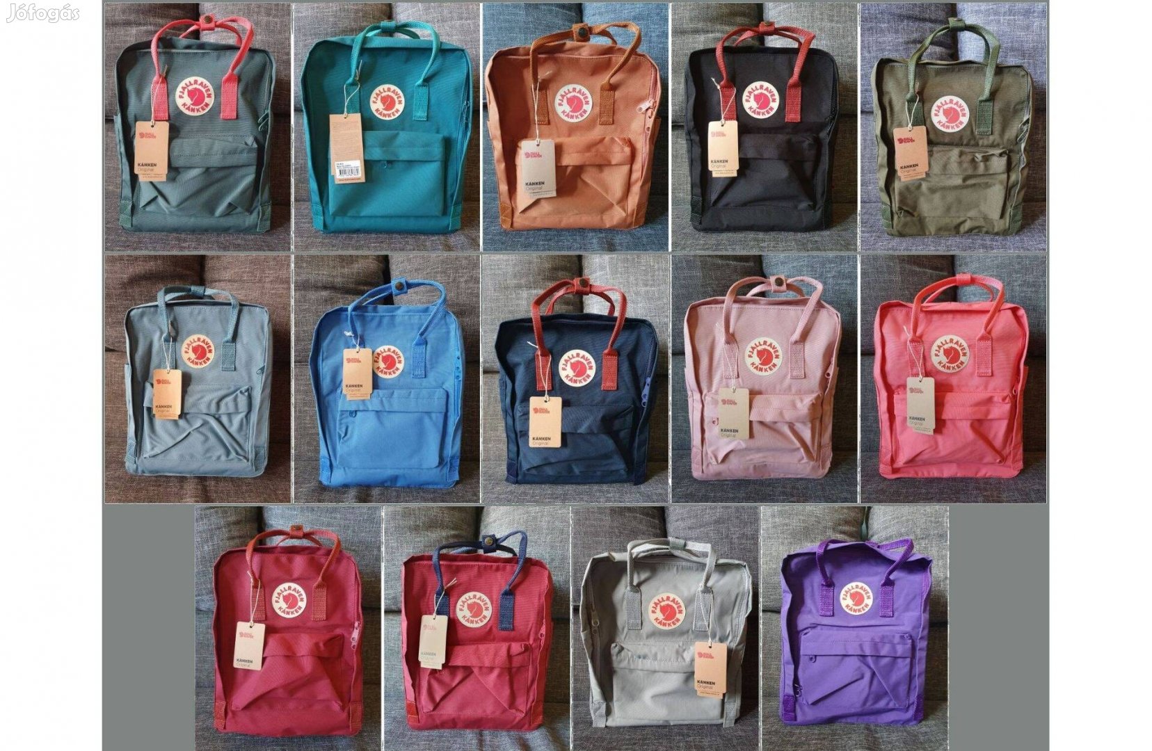 Fjallraven Kanken táskák 16 literes közepes, classic méretben