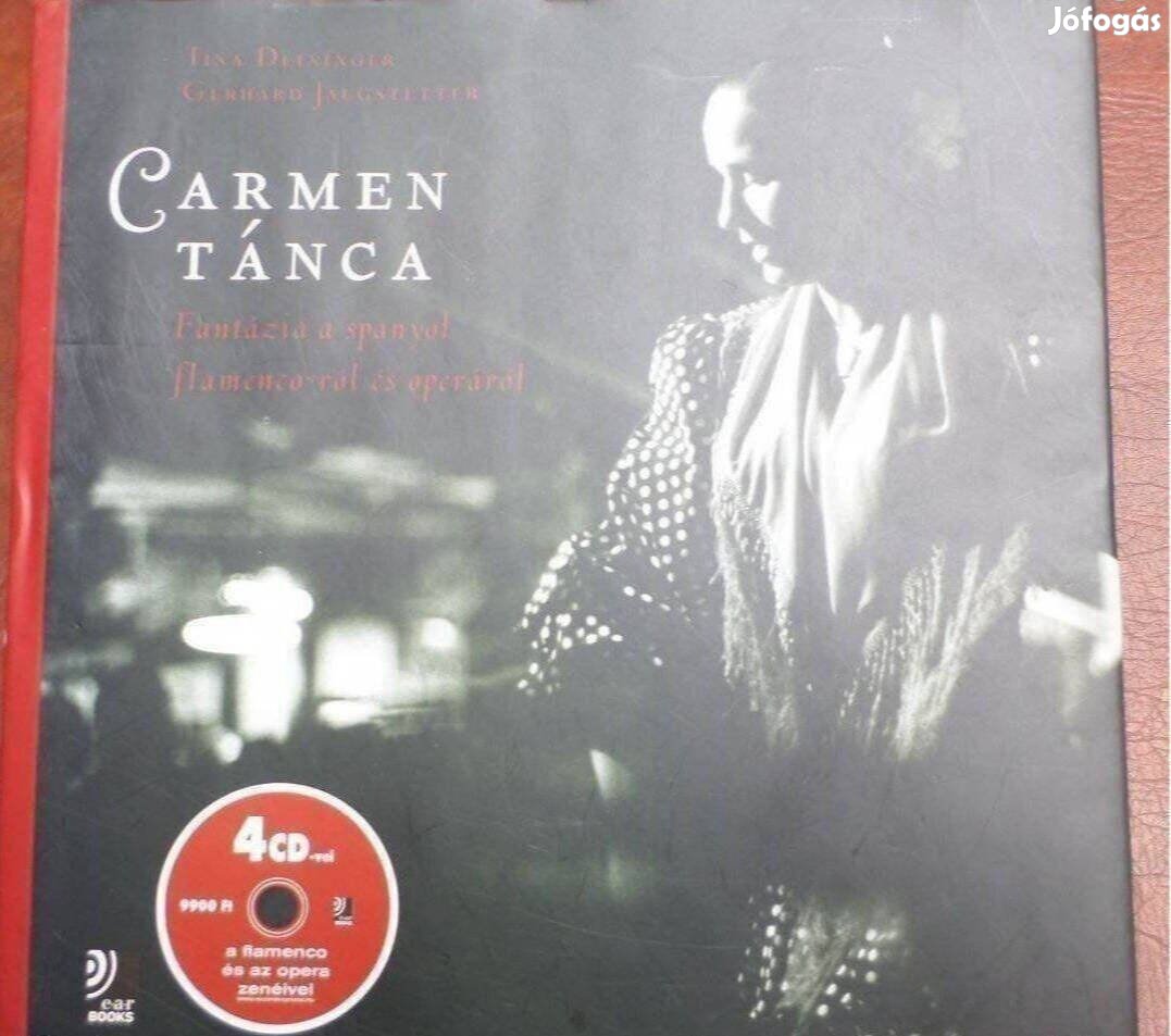 Flamenco tánc Carmen tánca könyv+ 4 db CD Új