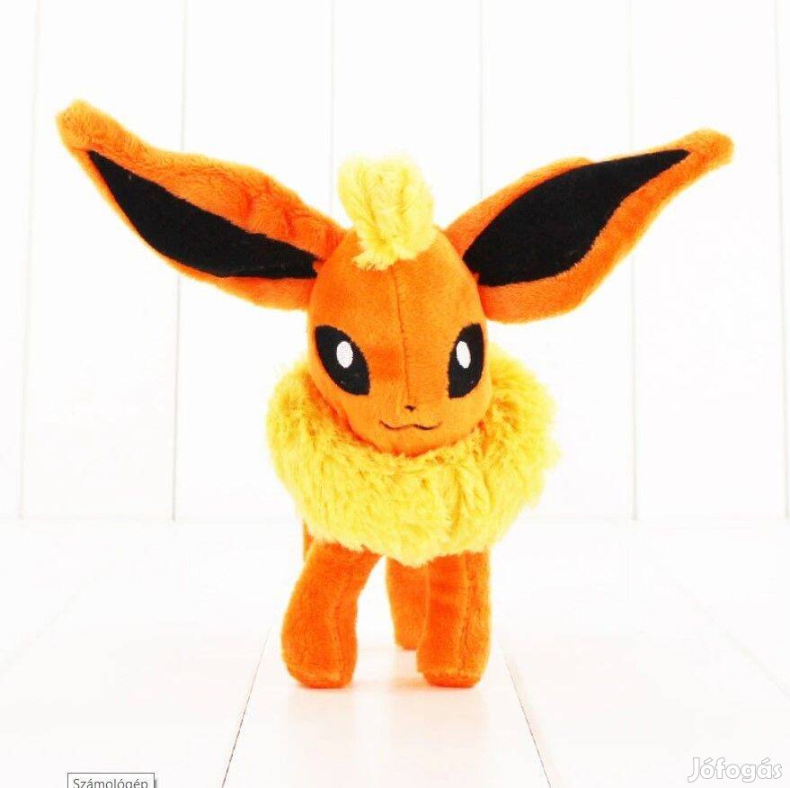 Flareon Pokémon Pokemon plüss 17cm Új számlával készleten