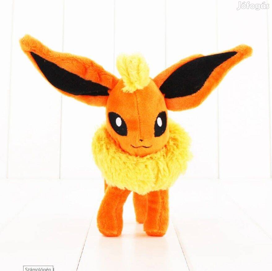 Flareon Pokémon Pokemon plüss 17cm Új számlával készleten