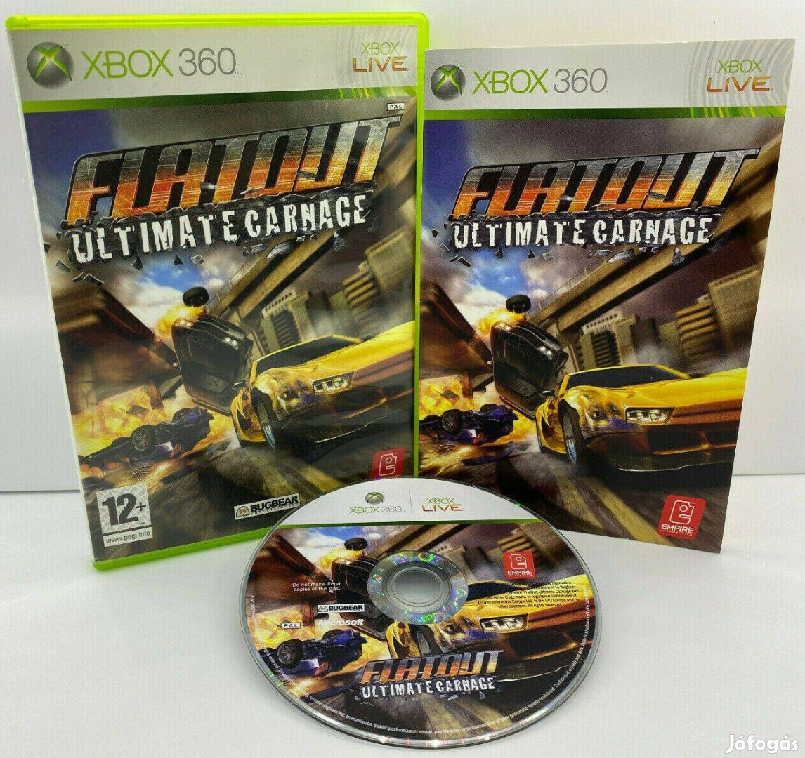 Flatout Ultimate Carnage eredeti Xbox 360 játék