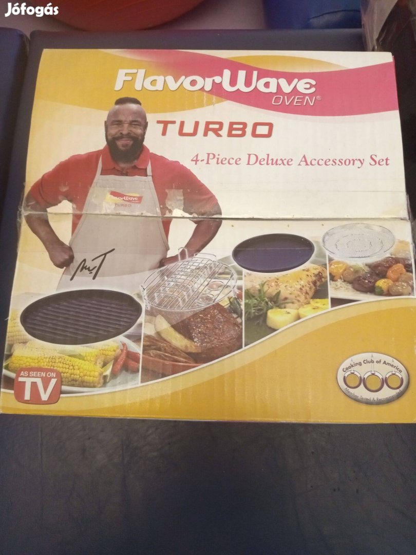 Flavorwave Turbo sütő 4 darabos deluxe tartozékkészlet 5000ft óbuda sz