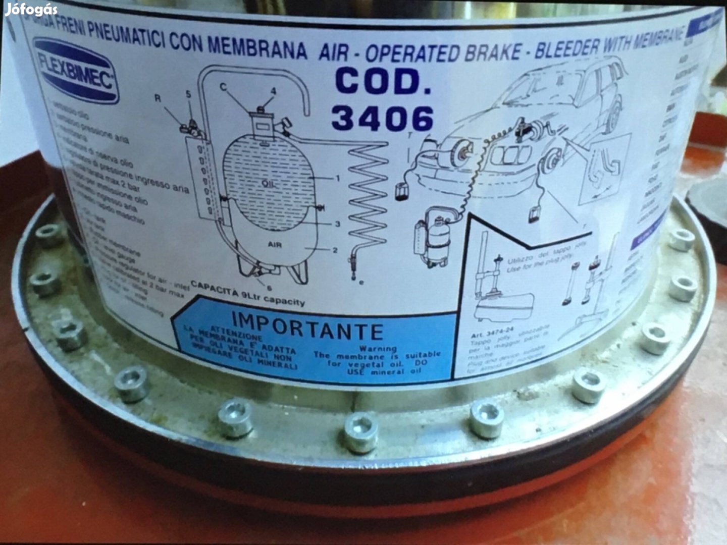 Flexbimec 3406 fékolaj cserélő leengedő leeresztő