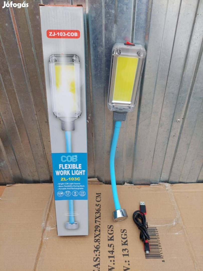 Flexibilis mágneses COB LED munkalámpa