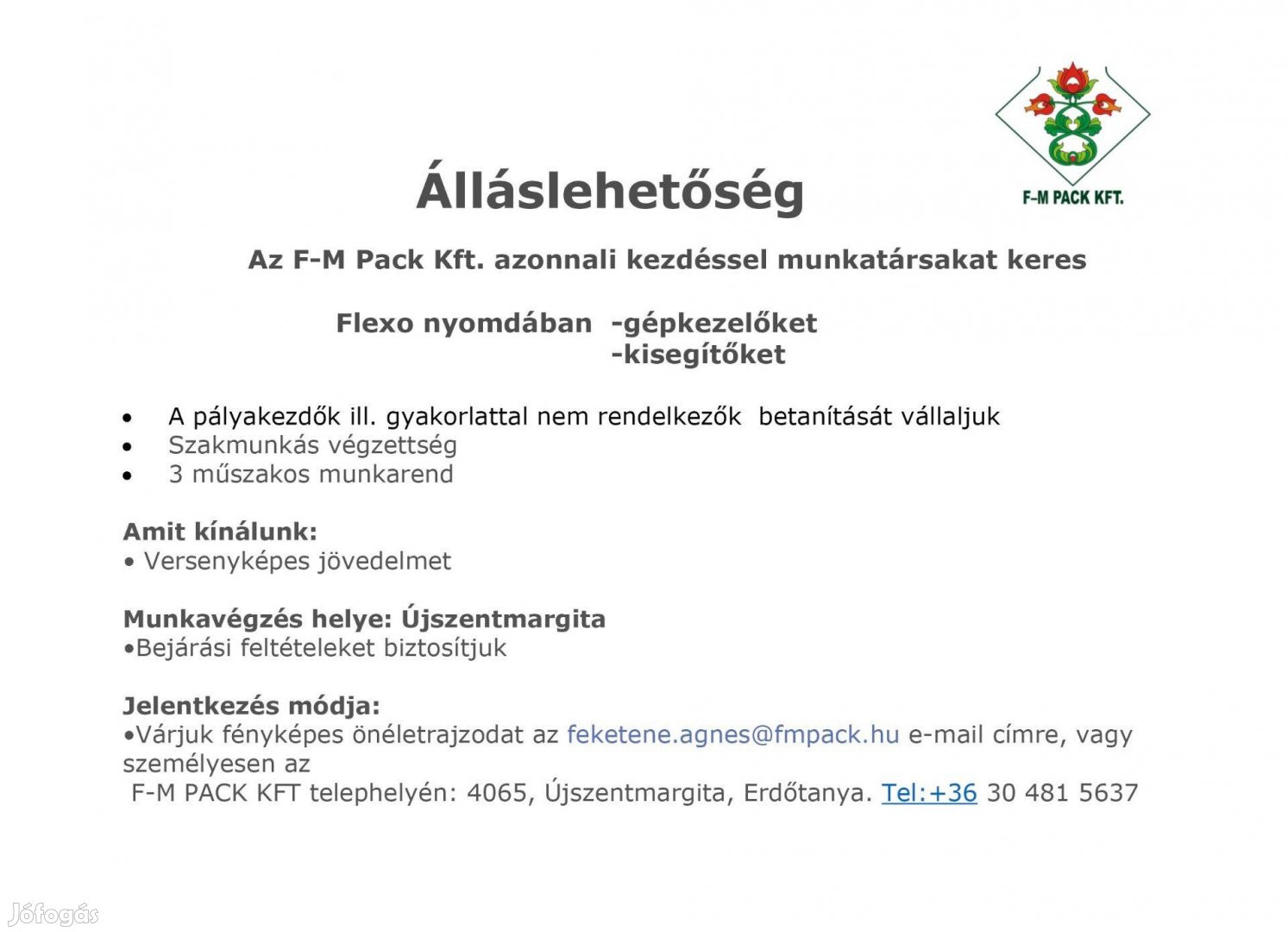 Flexo gépmester