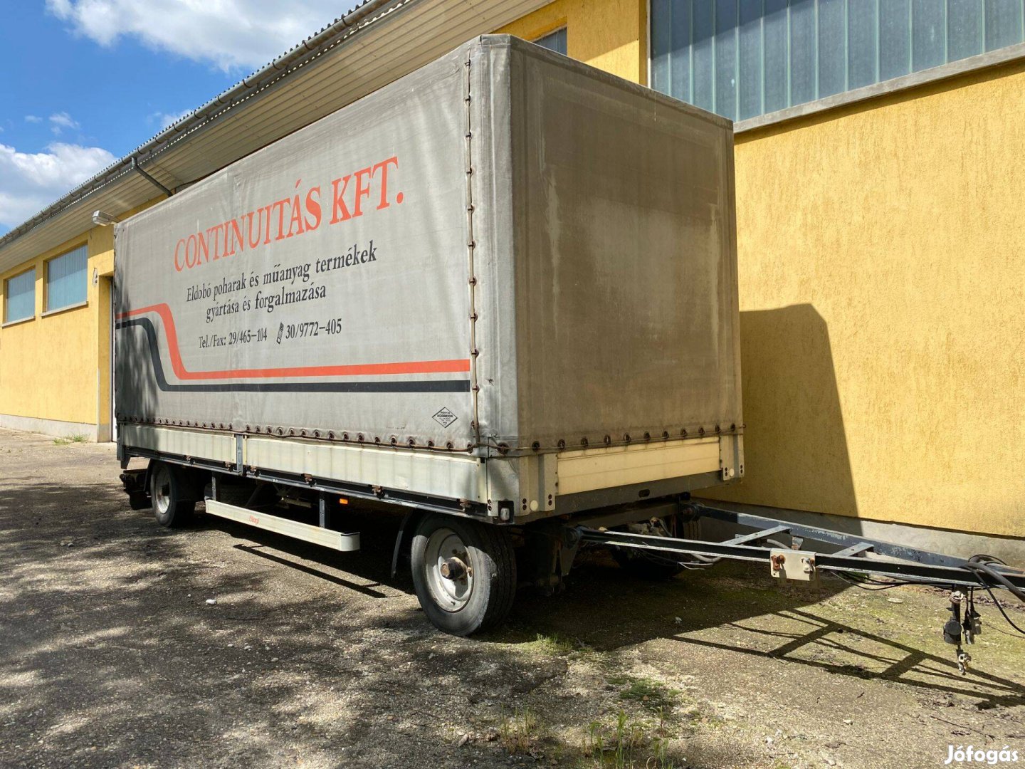 Fliegl Zps 100 ponyvás pótkocsi
