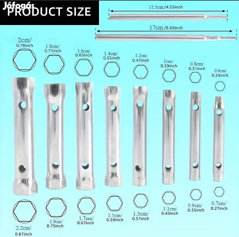 Flinke csőkulcs készlet 10db-os szett