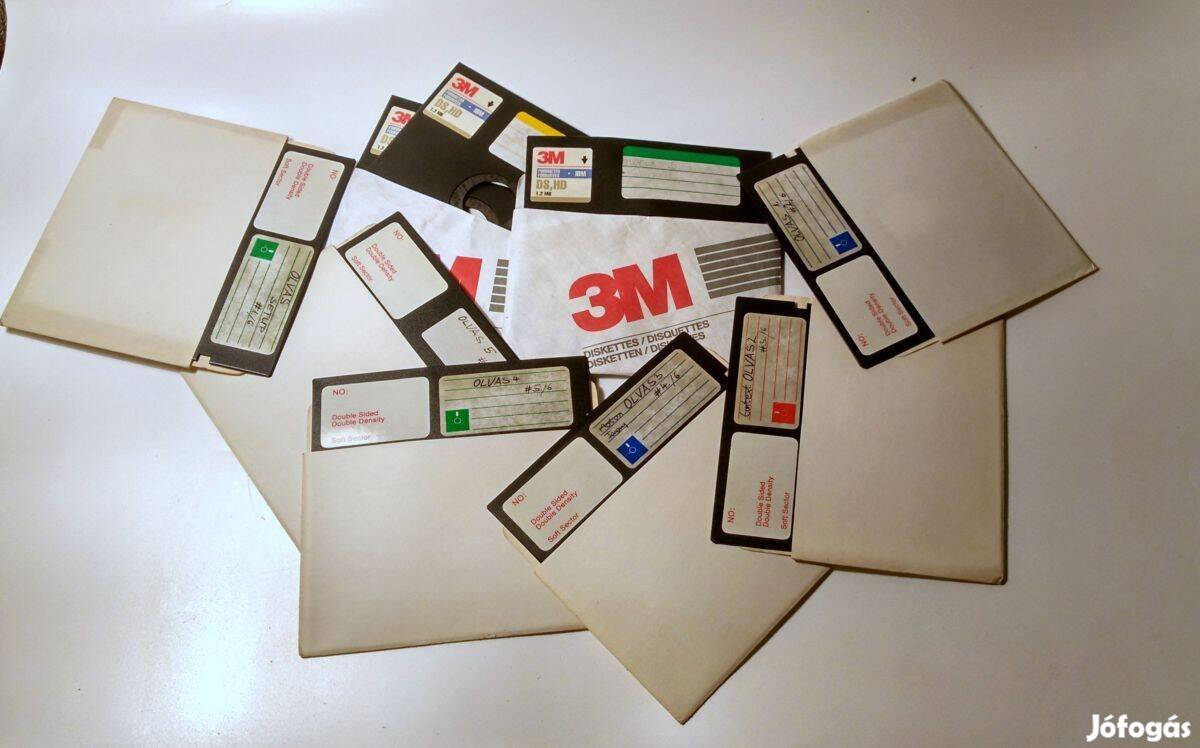 Floppy Lemezek (Ver.1) 5.25-ös 9db (teszteletlen)