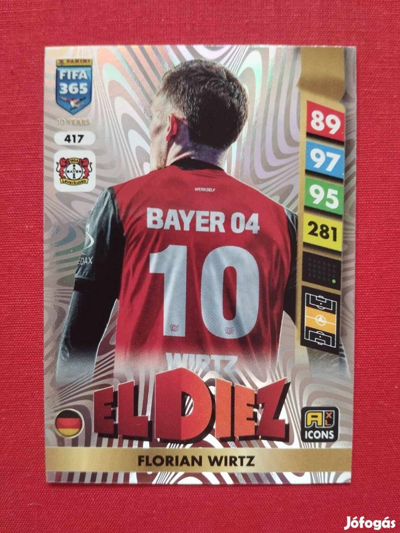 Florian Wirtz (Leverkusen) FIFA 365 2025 Icon El Diez focis kártya