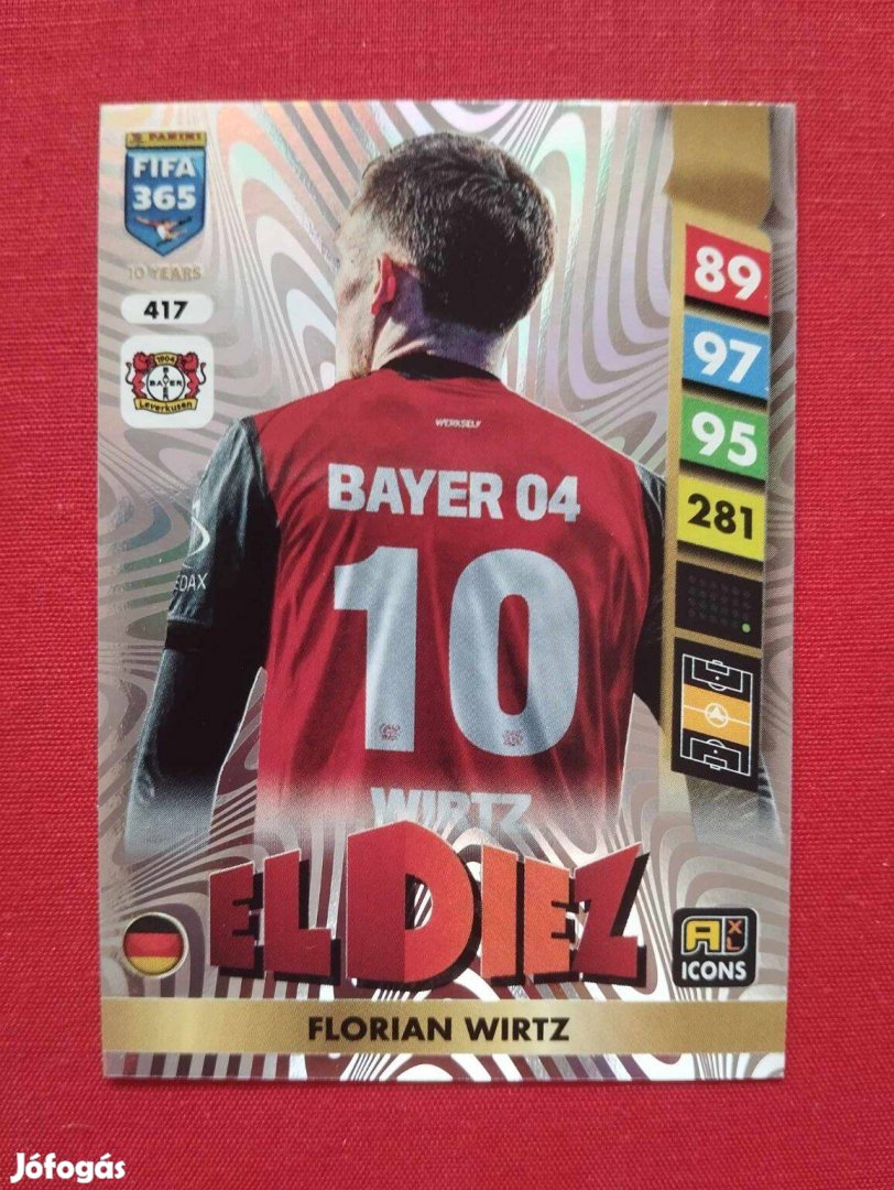 Florian Wirtz (Leverkusen) FIFA 365 2025 Icon El Diez focis kártya