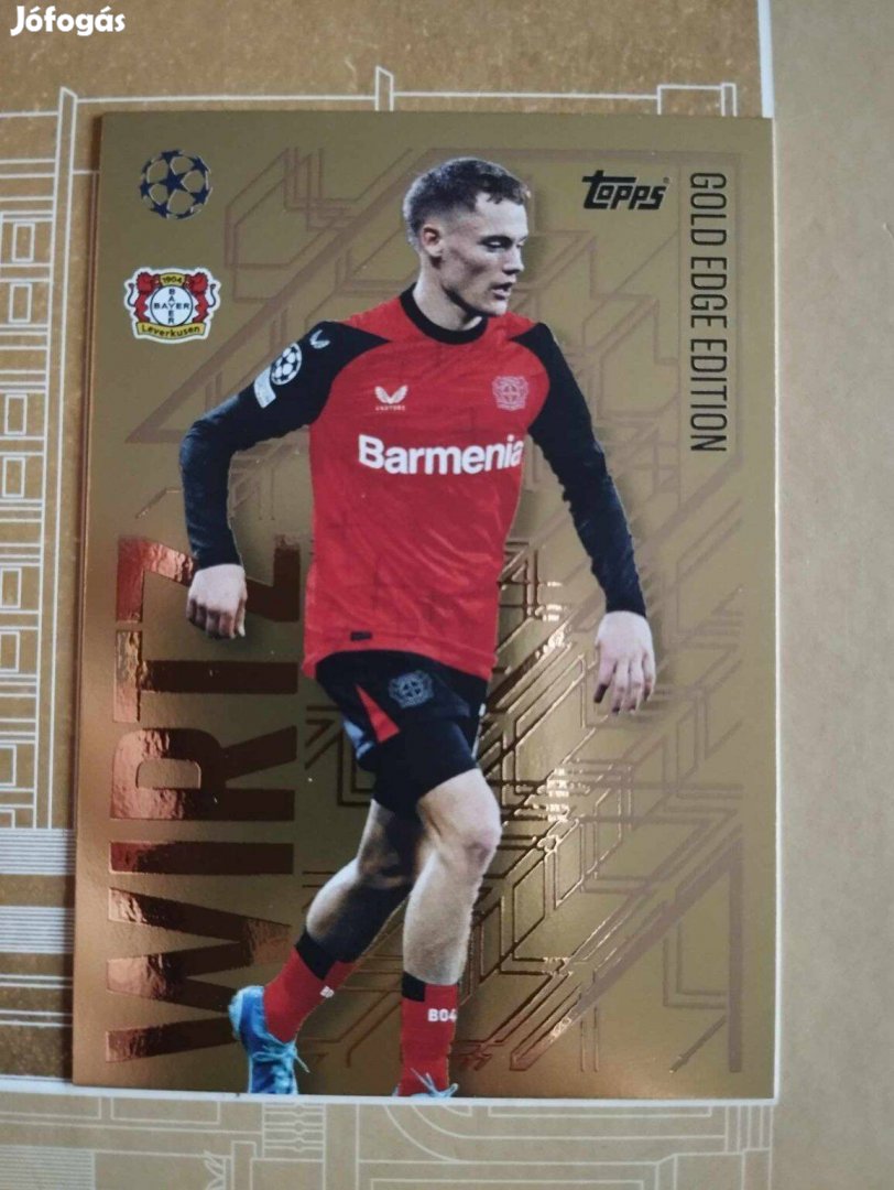 Florian Wirtz (Leverkusen) Gold Edge Bajnokok Ligája 2024/25 kártya