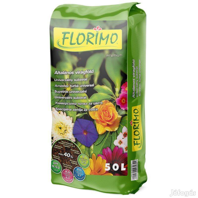 Florimo általános virágföld 50 l, raklaposan