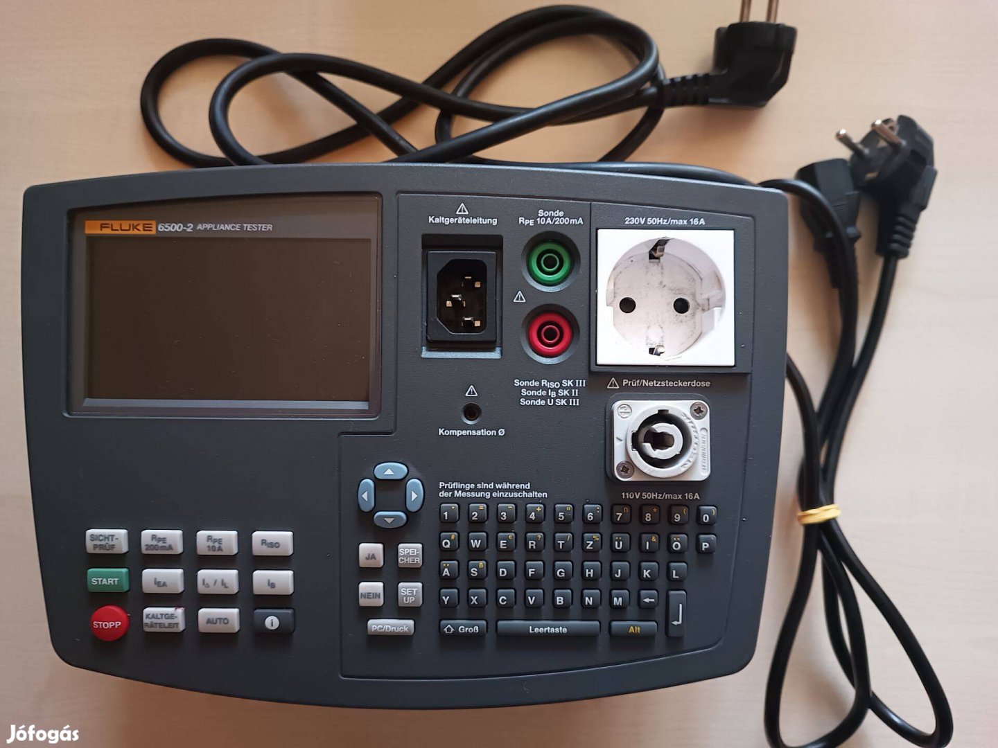 Fluke 6500-2 kalibrált, újszerű PAT tester, készülékvizsgáló