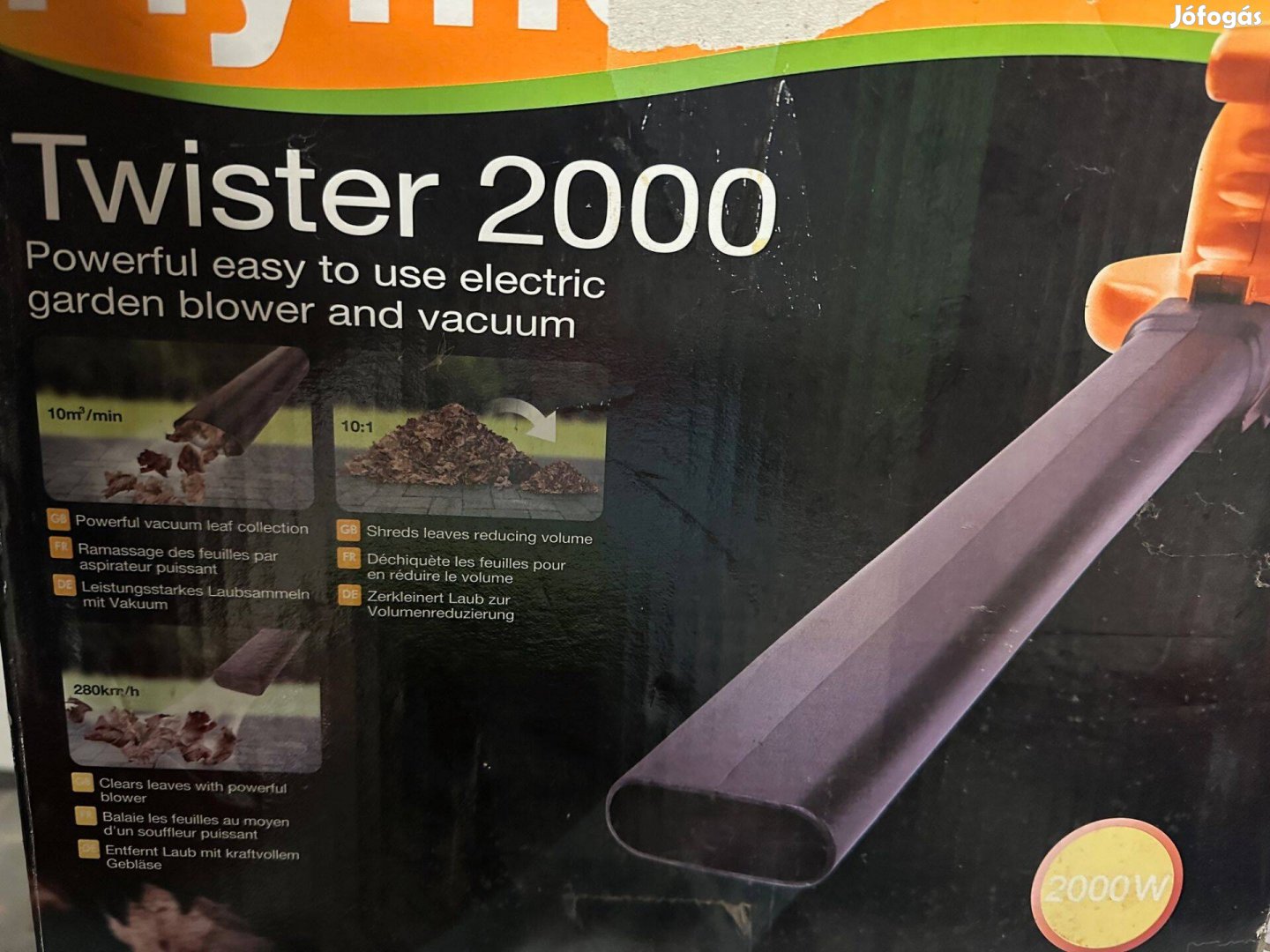 Flymo Twister 2000 elektromos lombfújó-szívó!