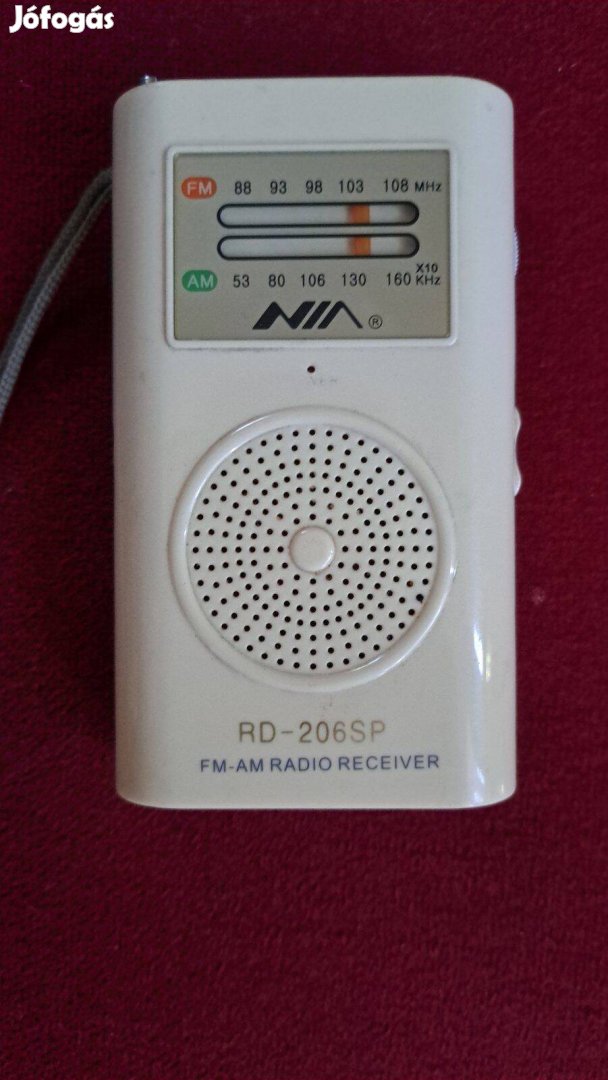 Fm -Am RD -206 SP Mini Rádió.elemtartó fedél hiányzik jól működik