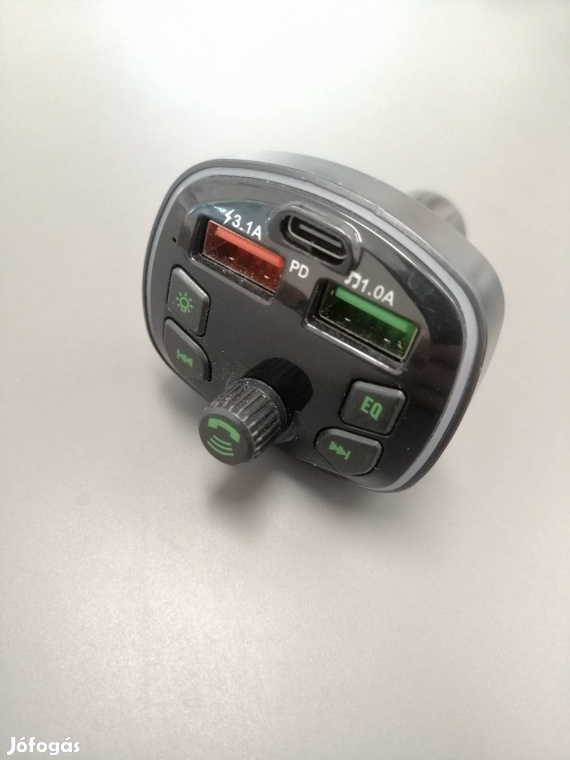 Fm transmitter usb, sdcard, gyorstöltés