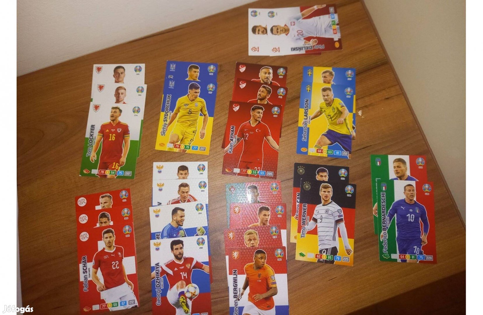 Foci focis kártya Panini Euro Adrenalyn XL kártya Team Mate 27 db