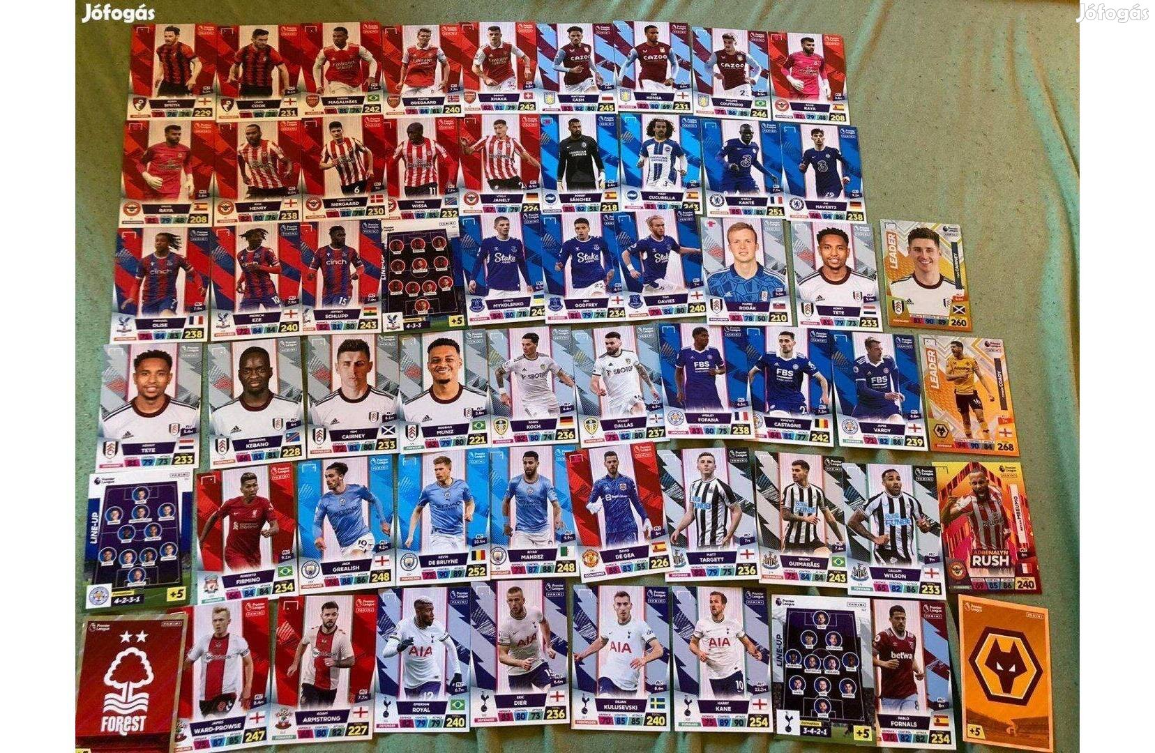 Focis Premier League kártyák 58 db