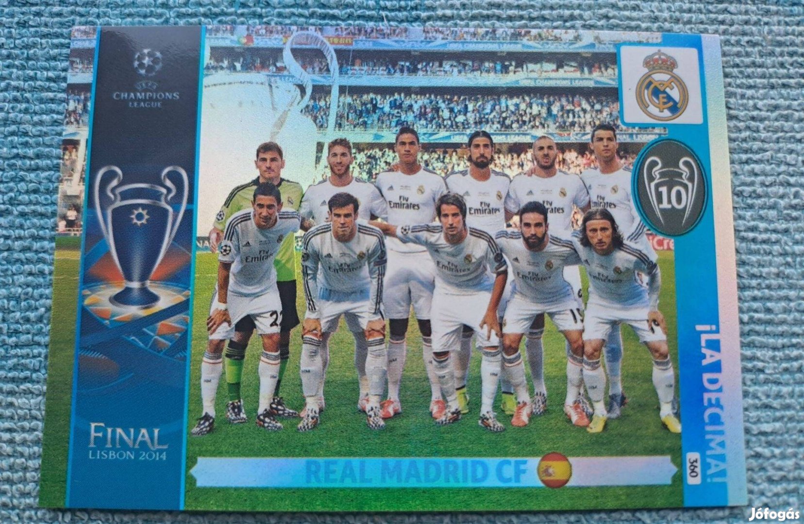 Focis kártya Real Madrid CF Final Lisbon 2014 La Decima Uefa Champions