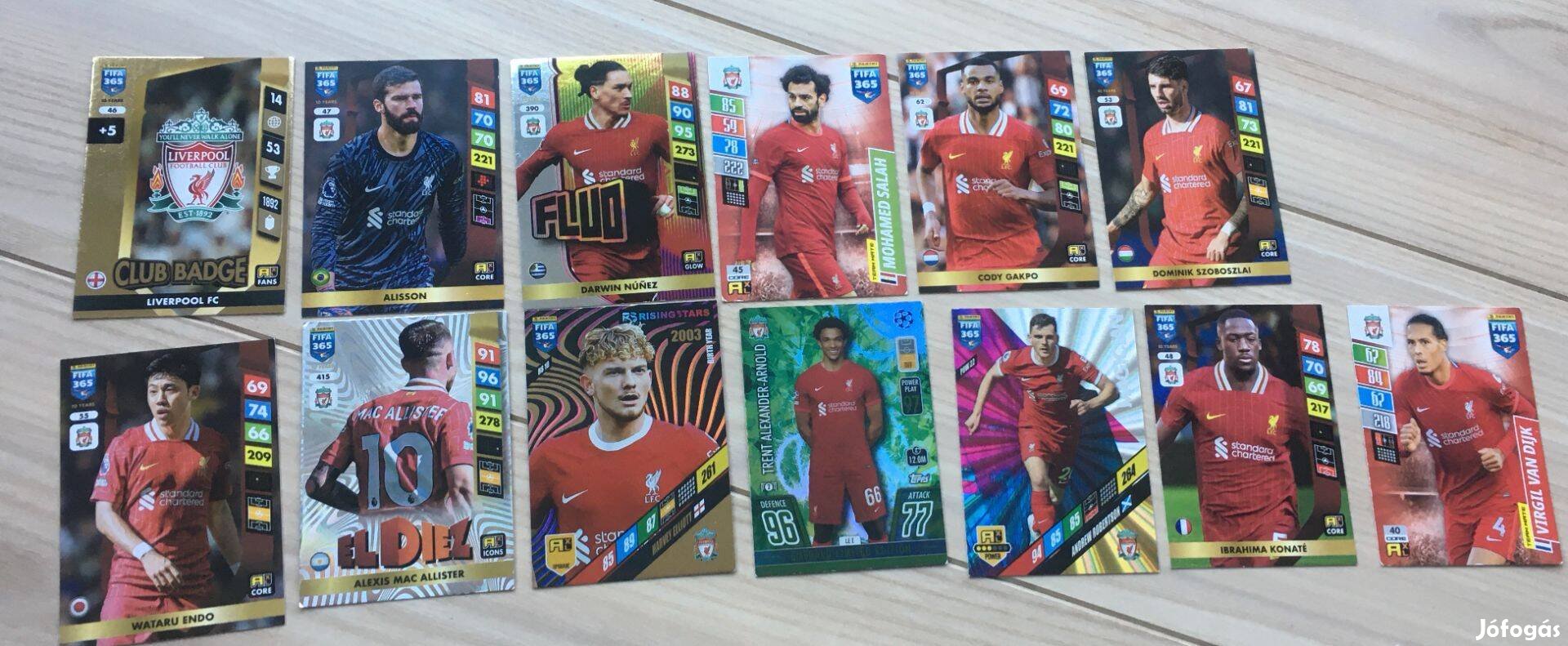 Focis kártyák, FIFA Panini 365 különleges kártyák gyűjteménye