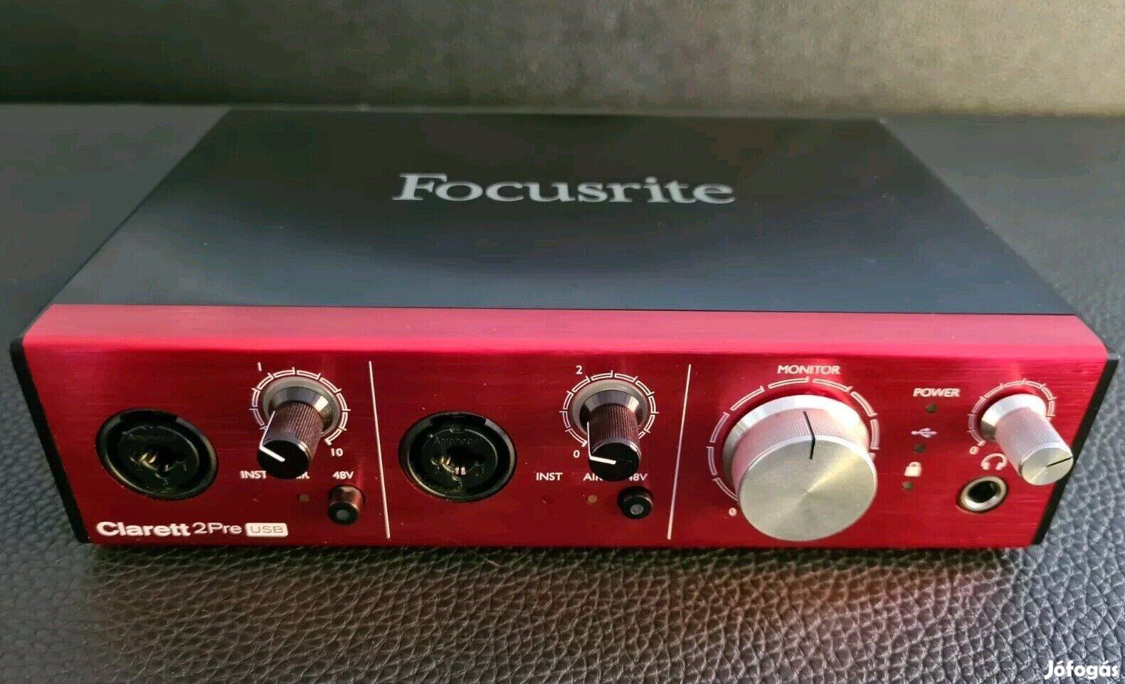 Focusrite Clarett 2Pre USB-C külső hangkártya audió interface