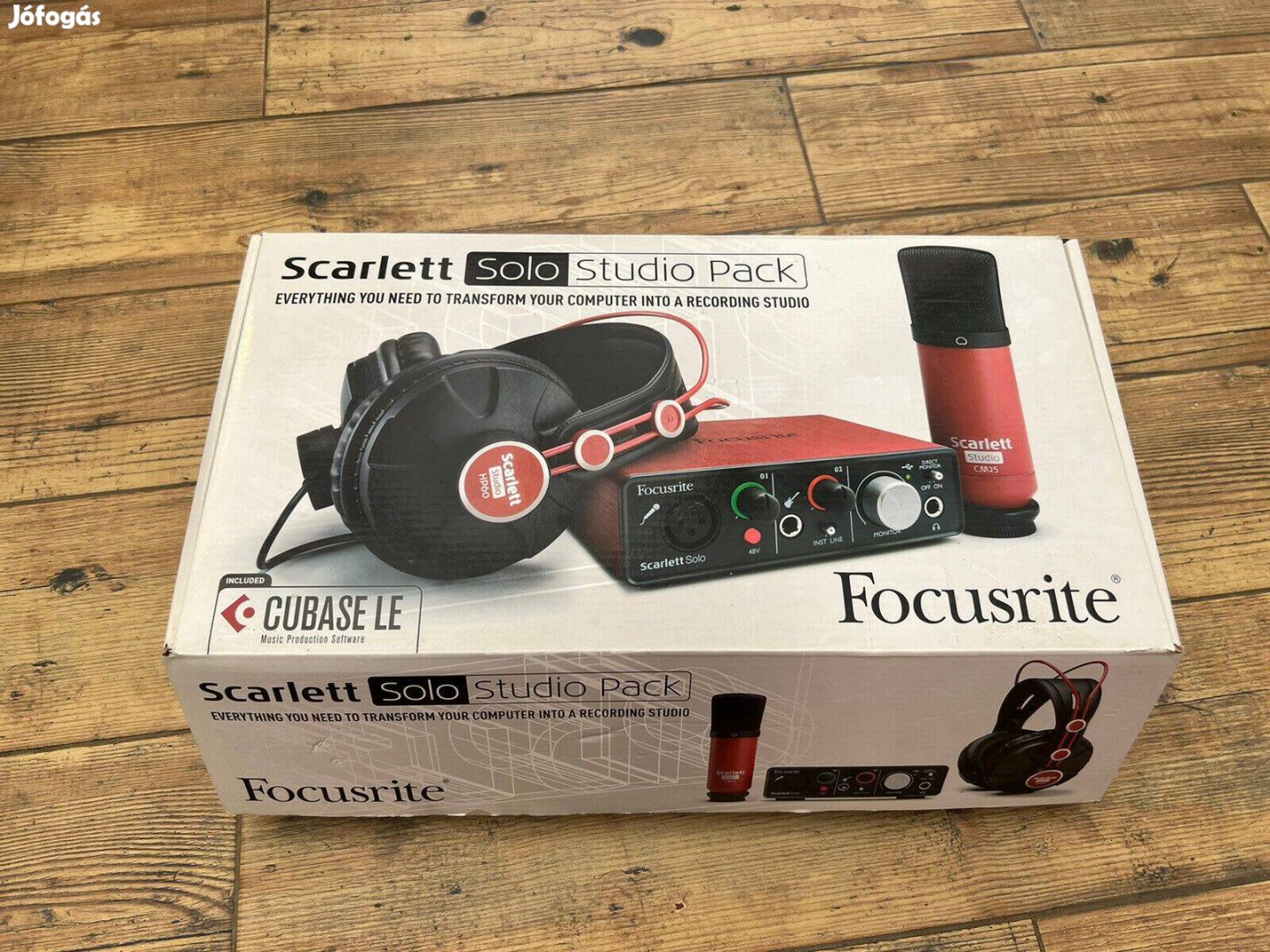 Focusrite Scarlett Solo Stúdió felvételi csomag + asztali állvány