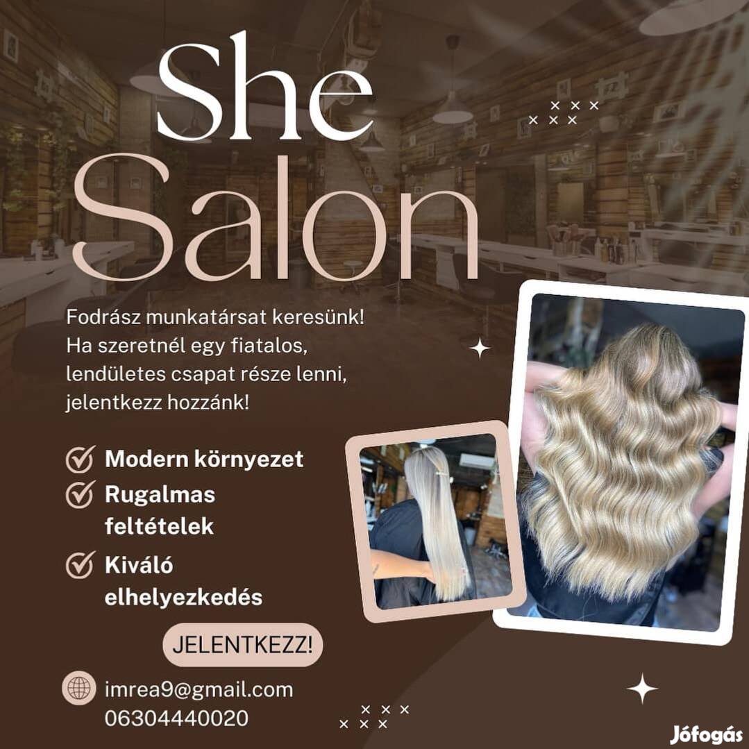 Fodrászt keresek Üllői úti szalonba