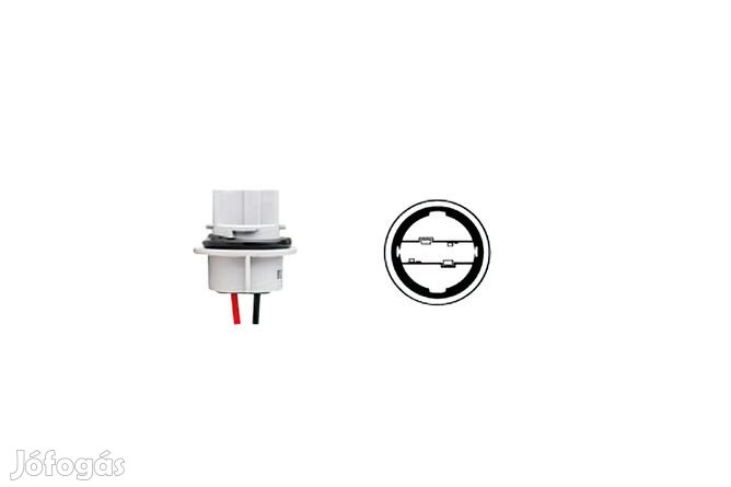 Foglalat kábelcsatlakozóval Flösser 12V W21W - kábellel