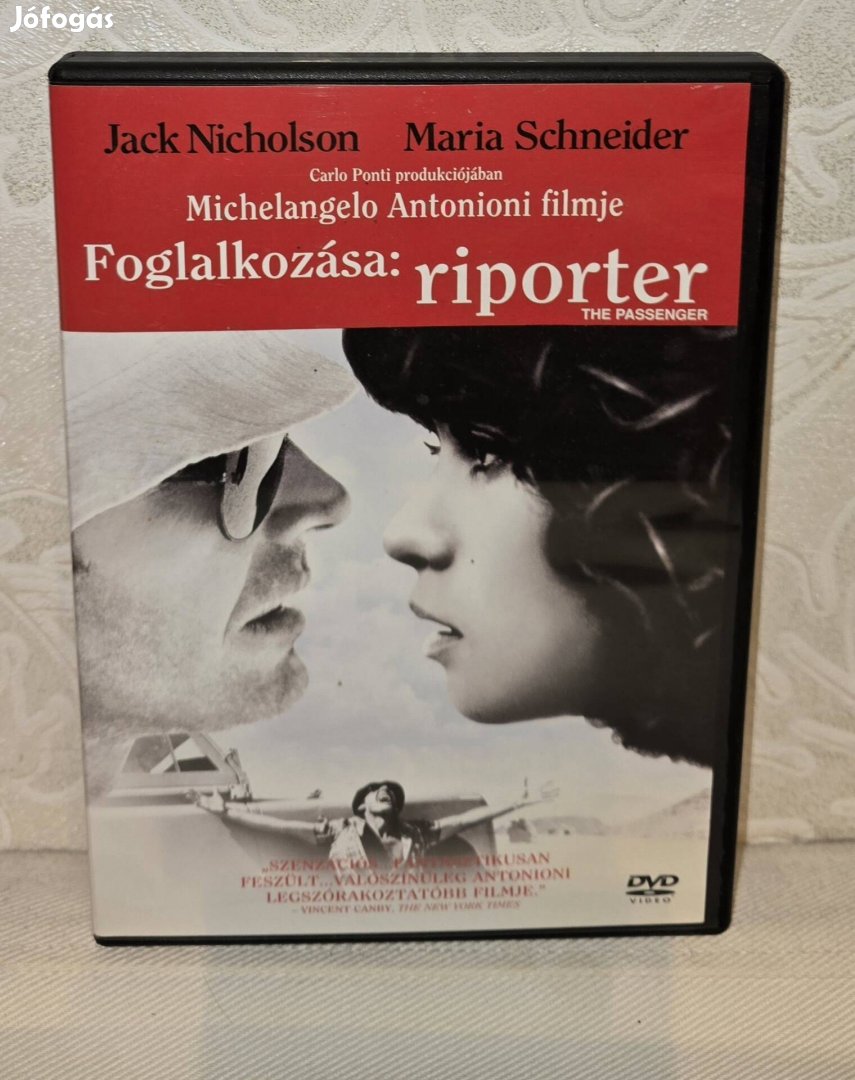 Foglalkozása :Riporter DVD (1975,Antonioni,Jack Nicholson,Maria S.)