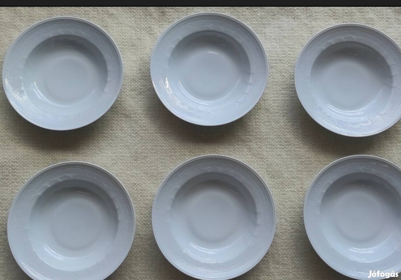 Foglalva! Újszerű Alföldi jelzésű porcelán lapos- mélytányér ( 6+6)