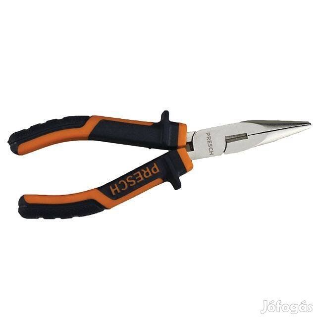 Fogó Hosszú csőrű Telefonfogó Laposfogó - 160mm - Presch _