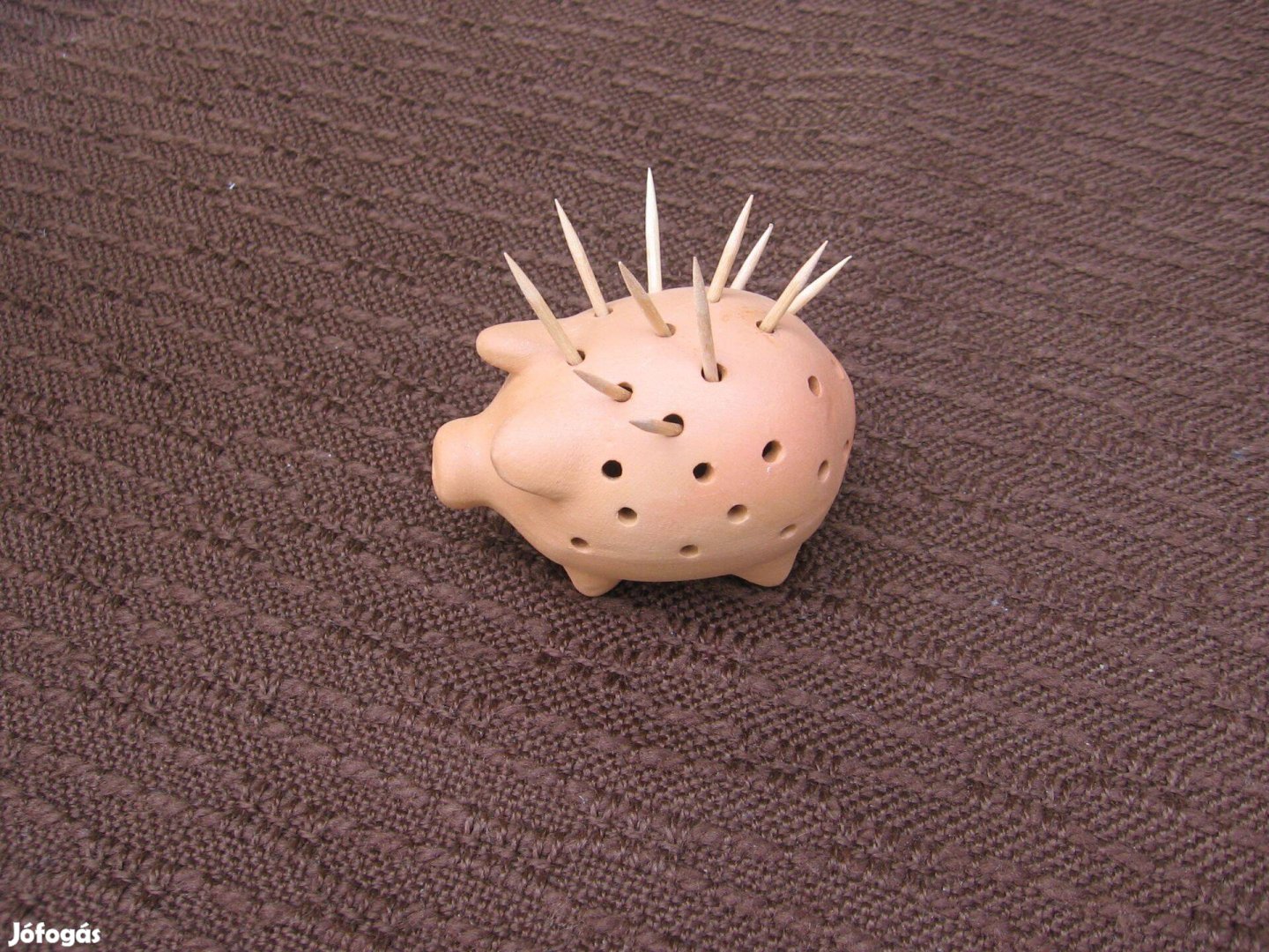 Fogvájó tartó kerámia malac, új