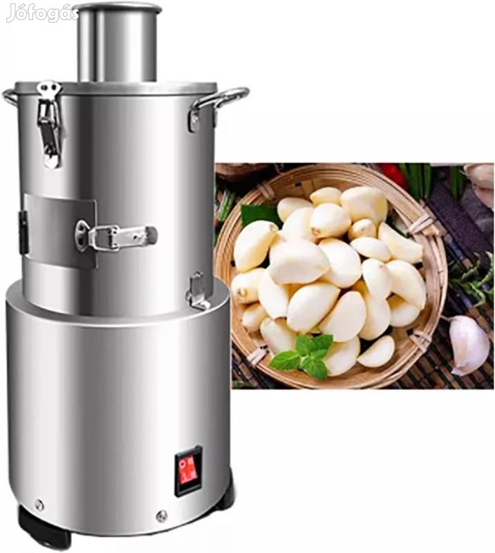 Fokhagyma pucoló gép rozsdamentes acél  30kg/h-200W