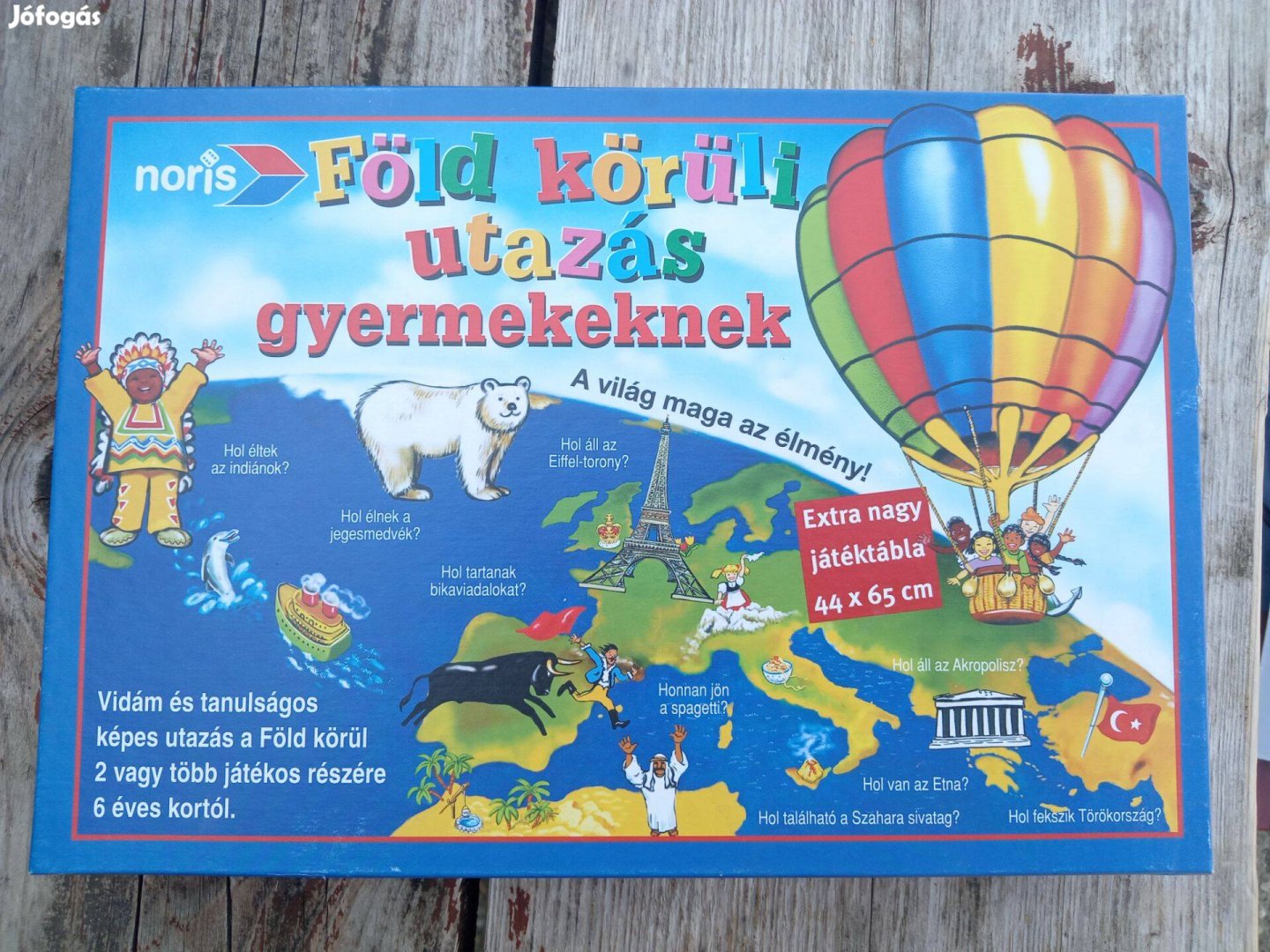 Föld körüli utazás gyermekeknek társasjáték 6+