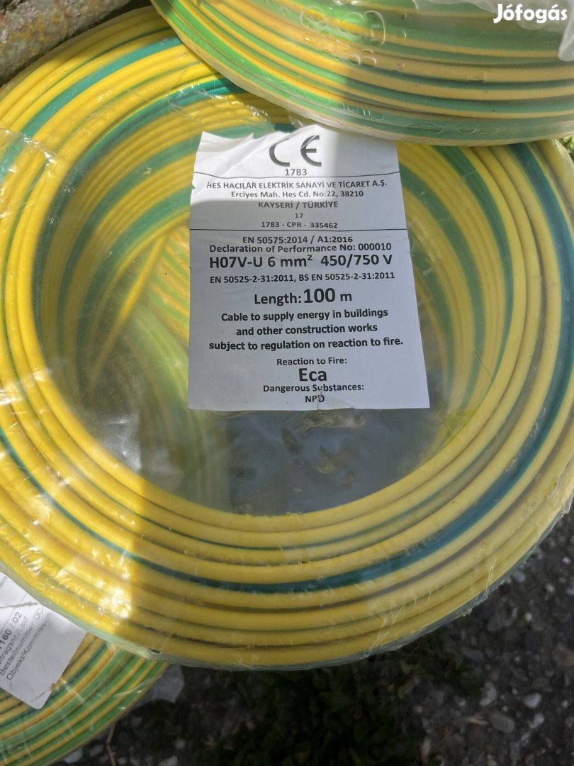 Földelő vezeték 6mm2