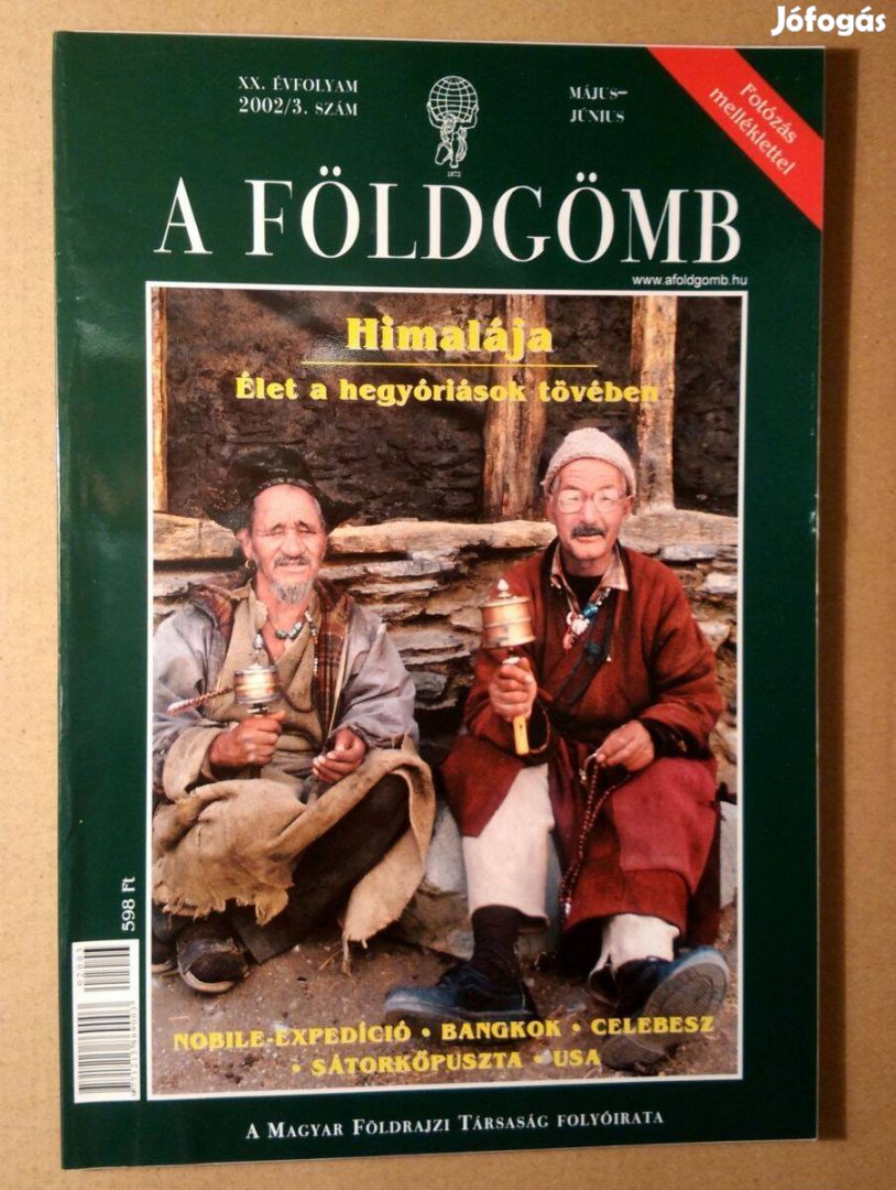 Földgömb 2002/3 (187.szám) Május-Június (7kép+tartalom)