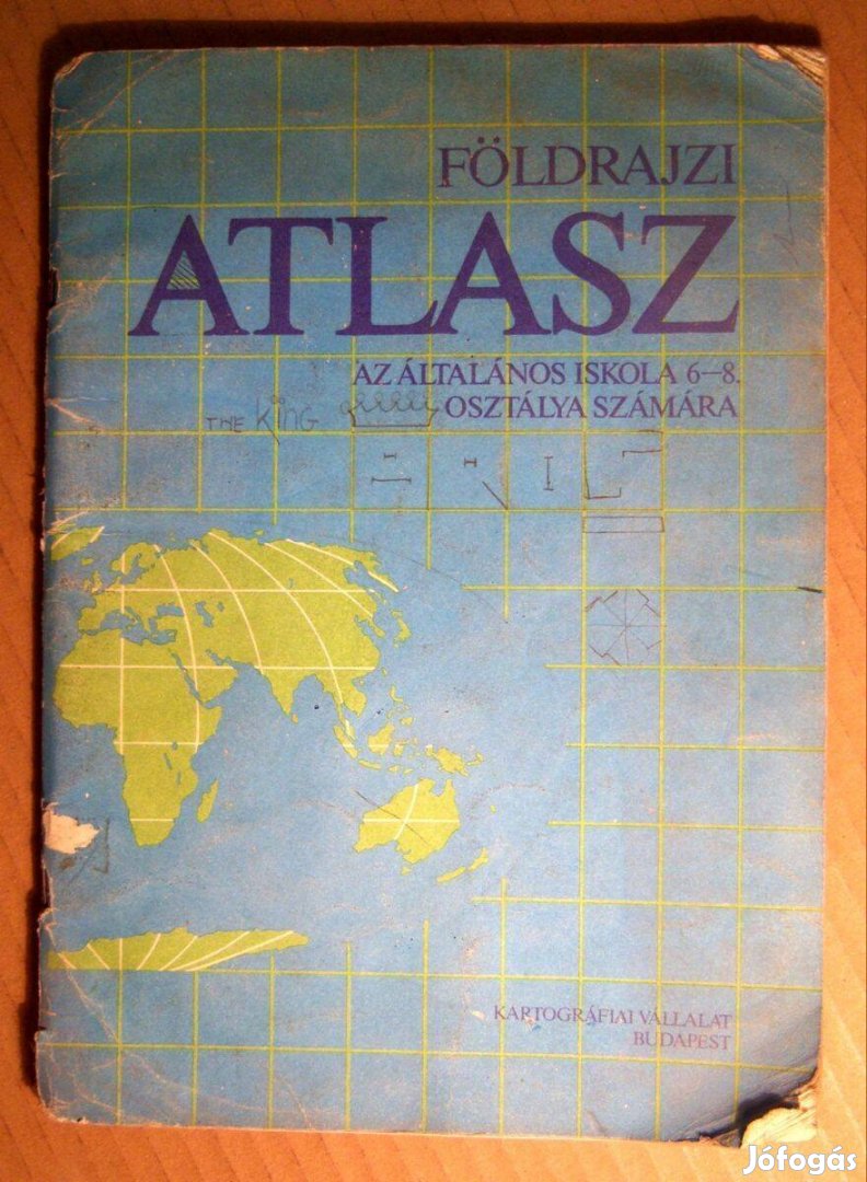 Földrajzi Atlasz 6-8. (1989) viseltes (5kép+tartalom)