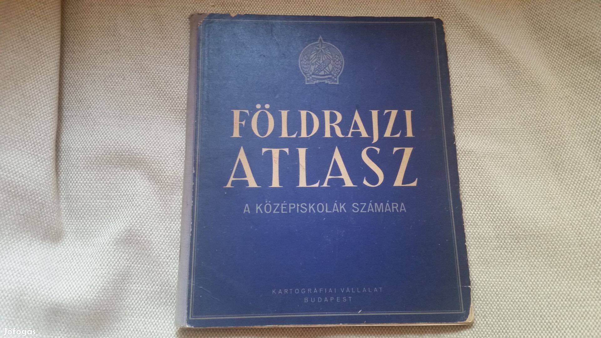 Földrajzi atlasz a középiskolák számára - 1955 - térkép