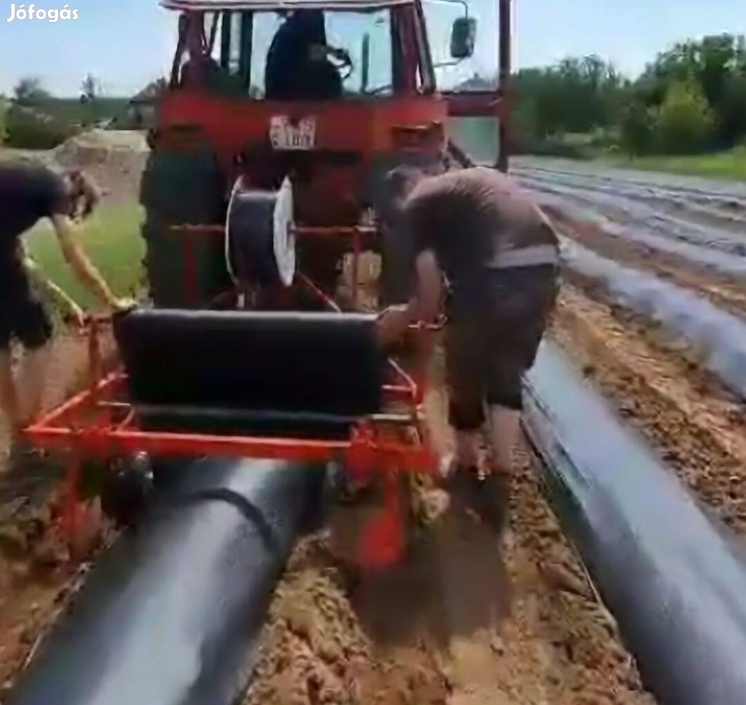 Fóliafektető, bakhátkészítővel