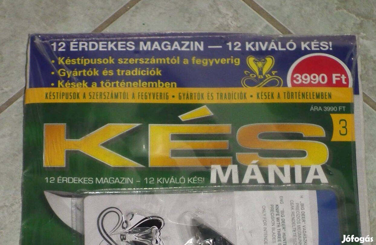 Fóliás Késmánia 3. "Big Deer" vadászkés bicska