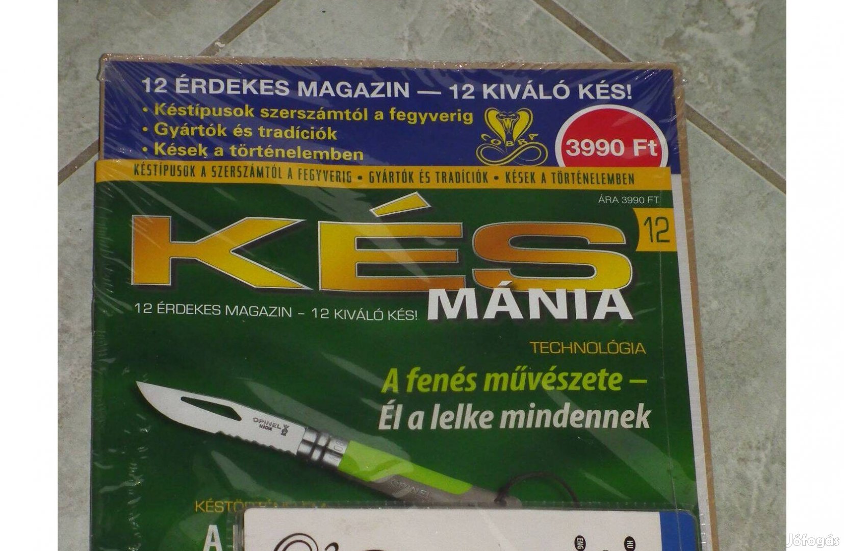 Fóliás bontatlan "Késmánia" nr.12 "Gentleman" bicska zsebkés