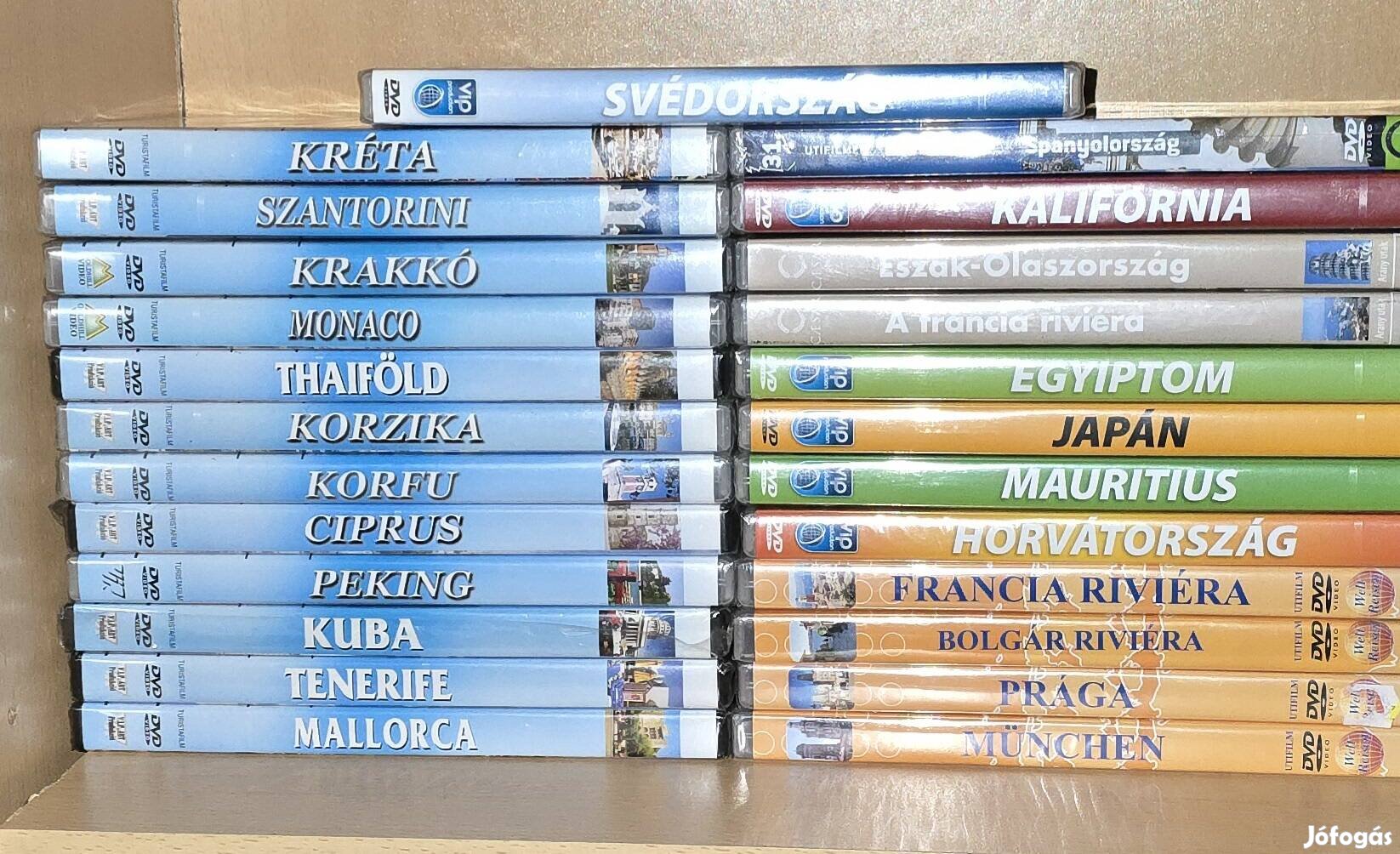 Fóliás utifilm DVD gyűjtemény(Prága,Japán, Kalifornia, stb)